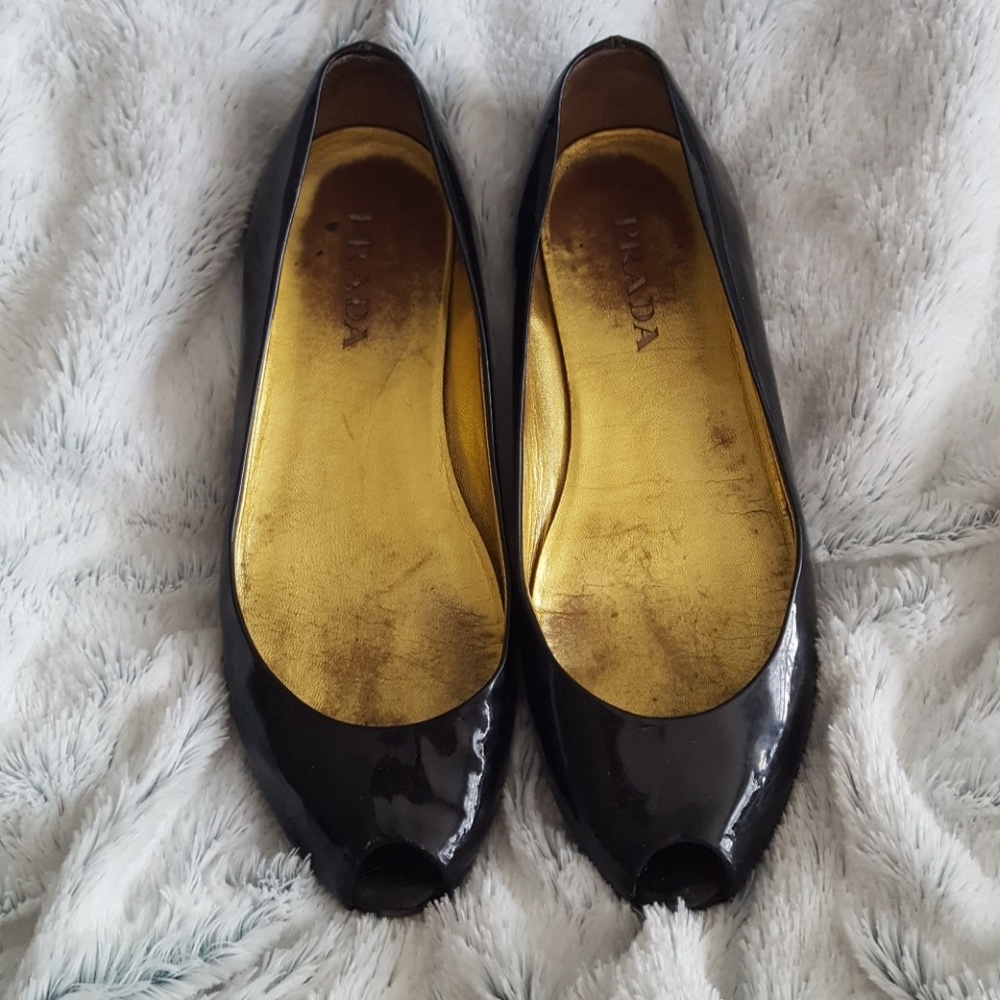 Prada Peep-toe flats